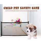 Magic Gate for Dogs, Dog gate, Pet Safety Gate, Portable Folding Mesh Magic Gate, Safe
