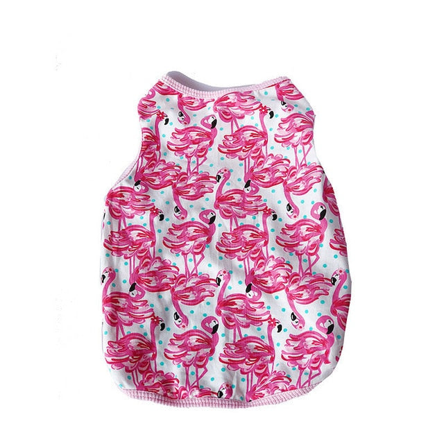 Summer New Pet Dog Clothes Puppy Tshirt Vest for Small Dogs Cartoon Animal Clothes Shirts French Bulldog Ropa Pare Perro