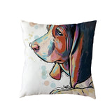 Hot Sale Golden Retriever White Cushion Covers Black French Bulldog Childlike Home Decor Polyester Peach Skin Throw Pillow Cases